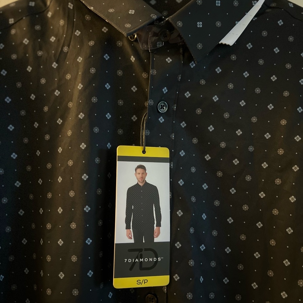 7 Diamonds Patterned Shirt